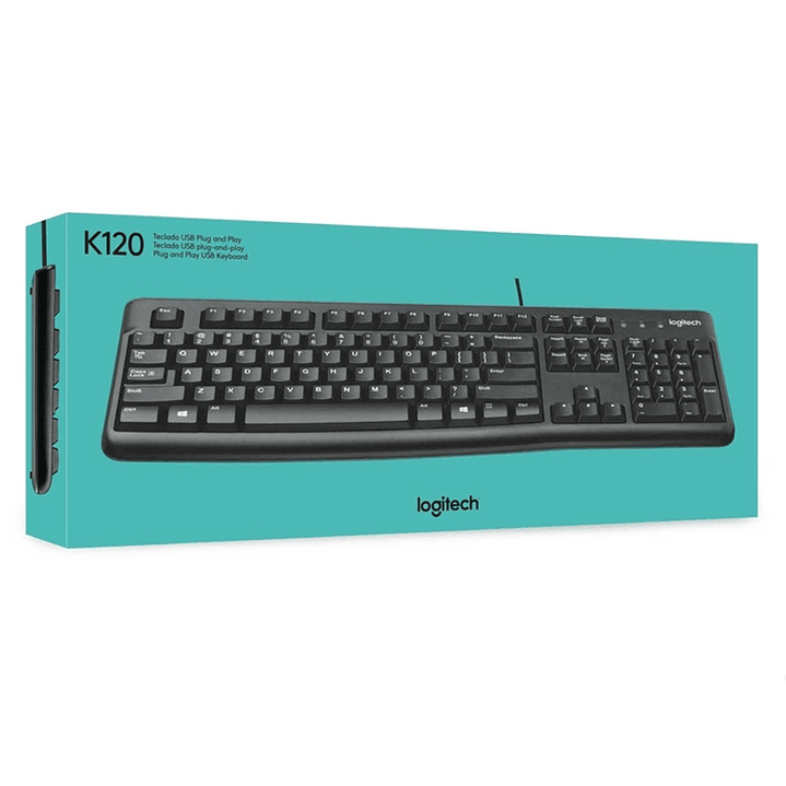 Teclado Alámbrico Logitech K120 Usb Español Negro 2