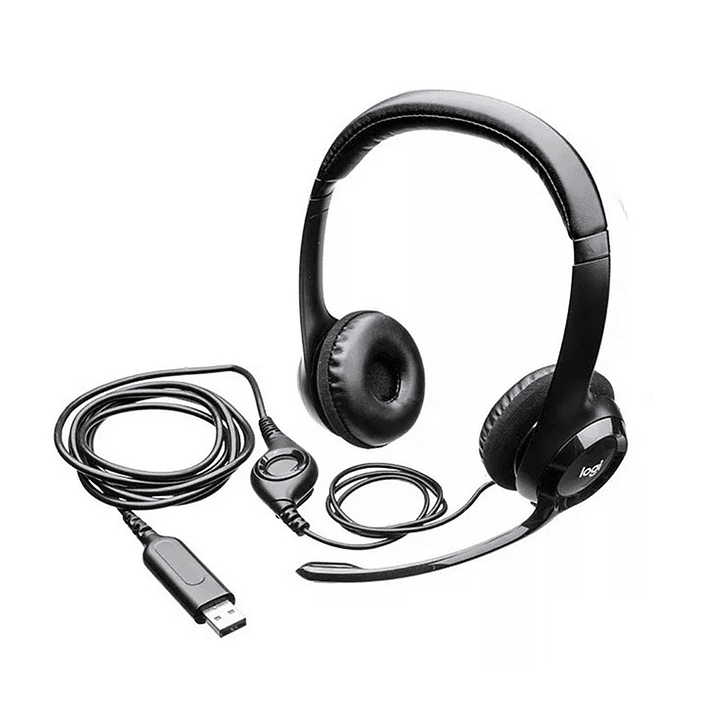 Audífono Logitech H390 On-ear Alámbricos Usb 2