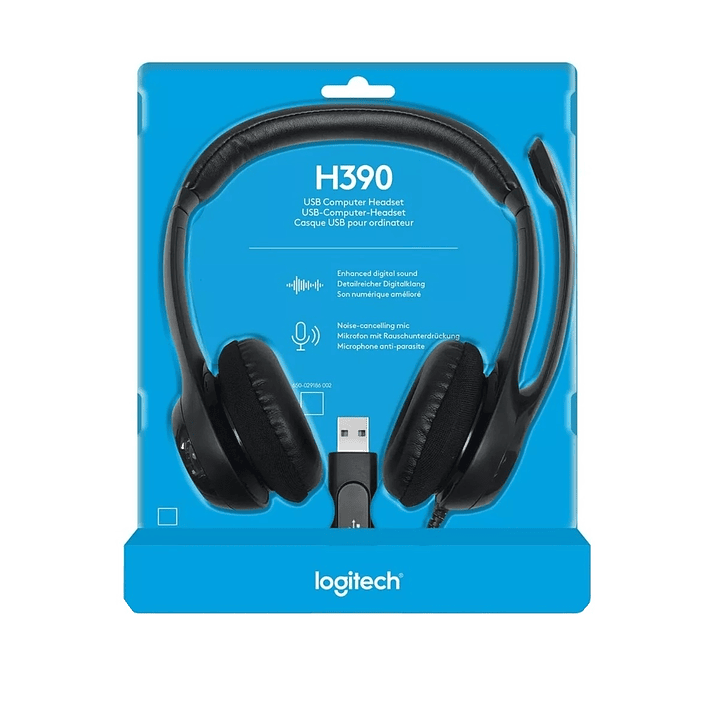 Audífono Logitech H390 On-ear Alámbricos Usb 6