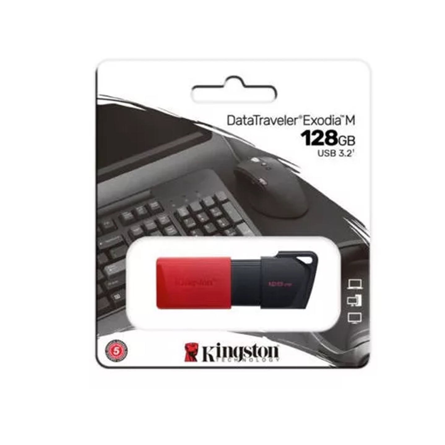 Pendrive Kingston Dtxm 128 gb Usb 3.2 Rojo  5