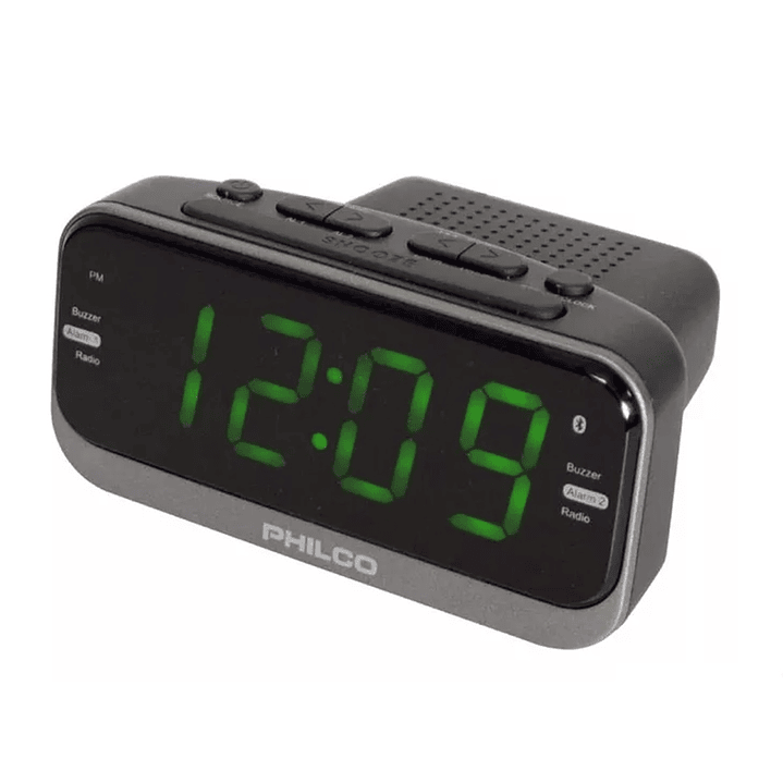 Radio Reloj Despertador Digital Philco PAR1012BT  1