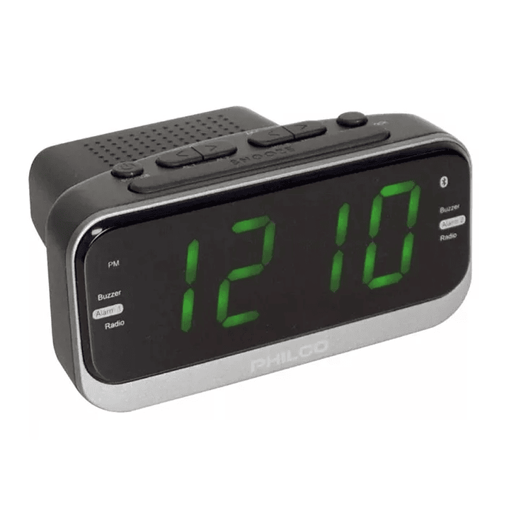 Radio Reloj Despertador Digital Philco PAR1012BT  2