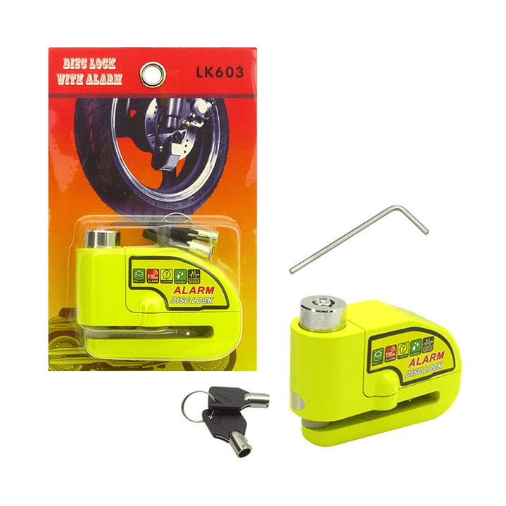 Candado Freno de Disco Moto con Alarma LK603 2
