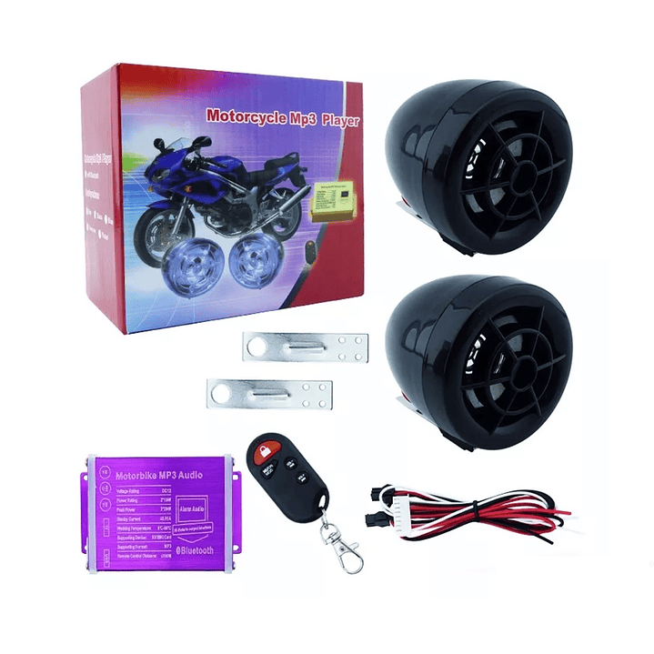 Alarma para Moto con Parlante Mp3 y Bluetooth 2