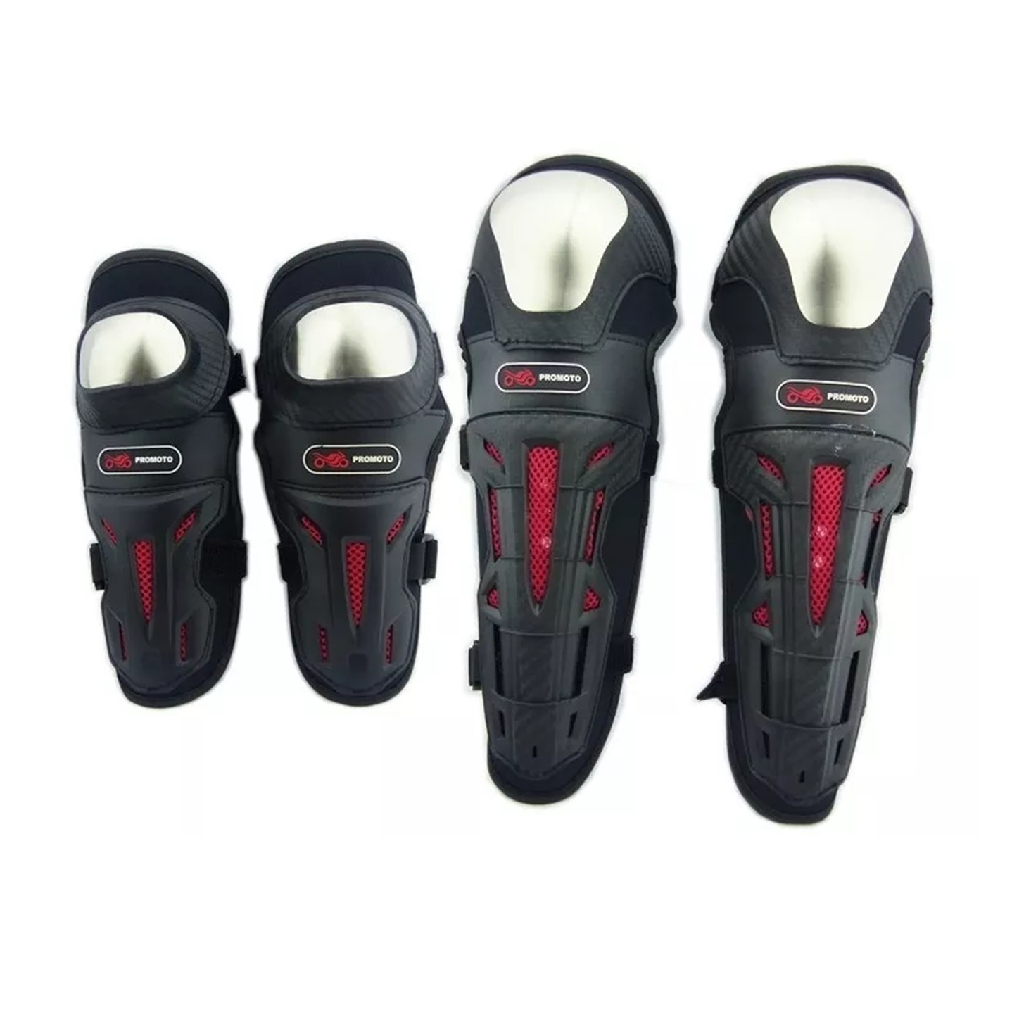 Set Protecciones Rodillera y Codera para Moto Promoto 1