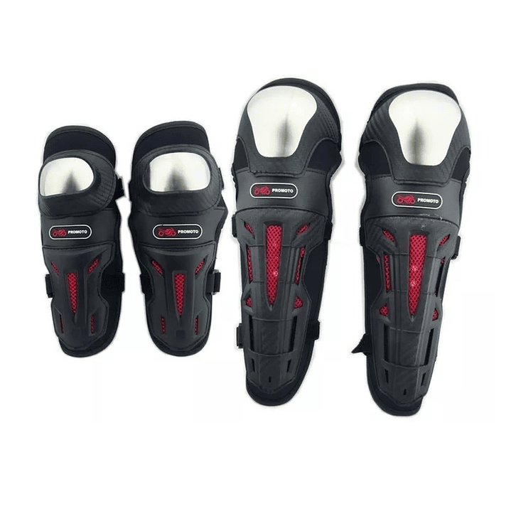 Set Protecciones Rodillera y Codera para Moto Promoto 1