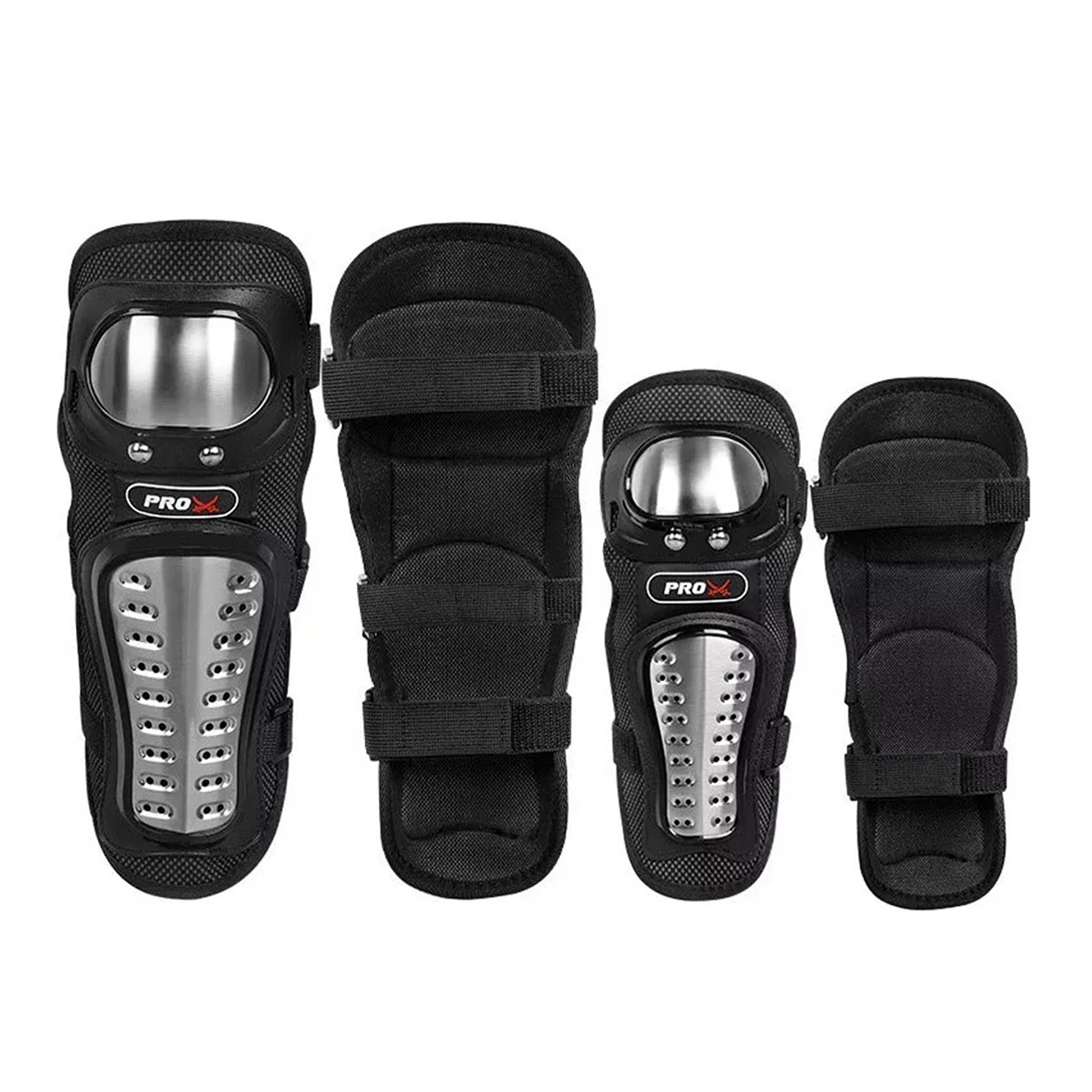 Set Protección Rodillera Y Codera Metal Pro-Biker 2