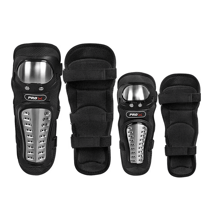 Set Protección Rodillera Y Codera Metal Pro-Biker 2