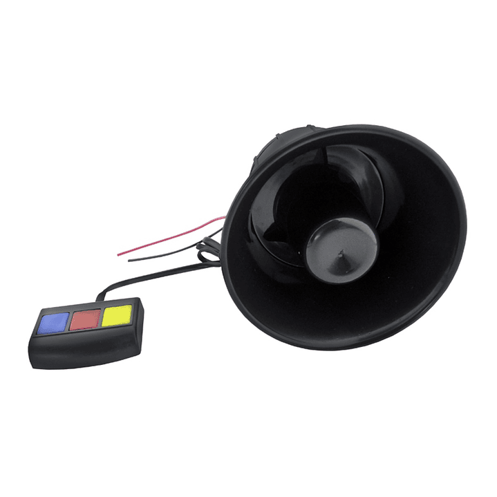 Bocina Sirena Policial Pato 3 Tonos Moto Auto 12v 3