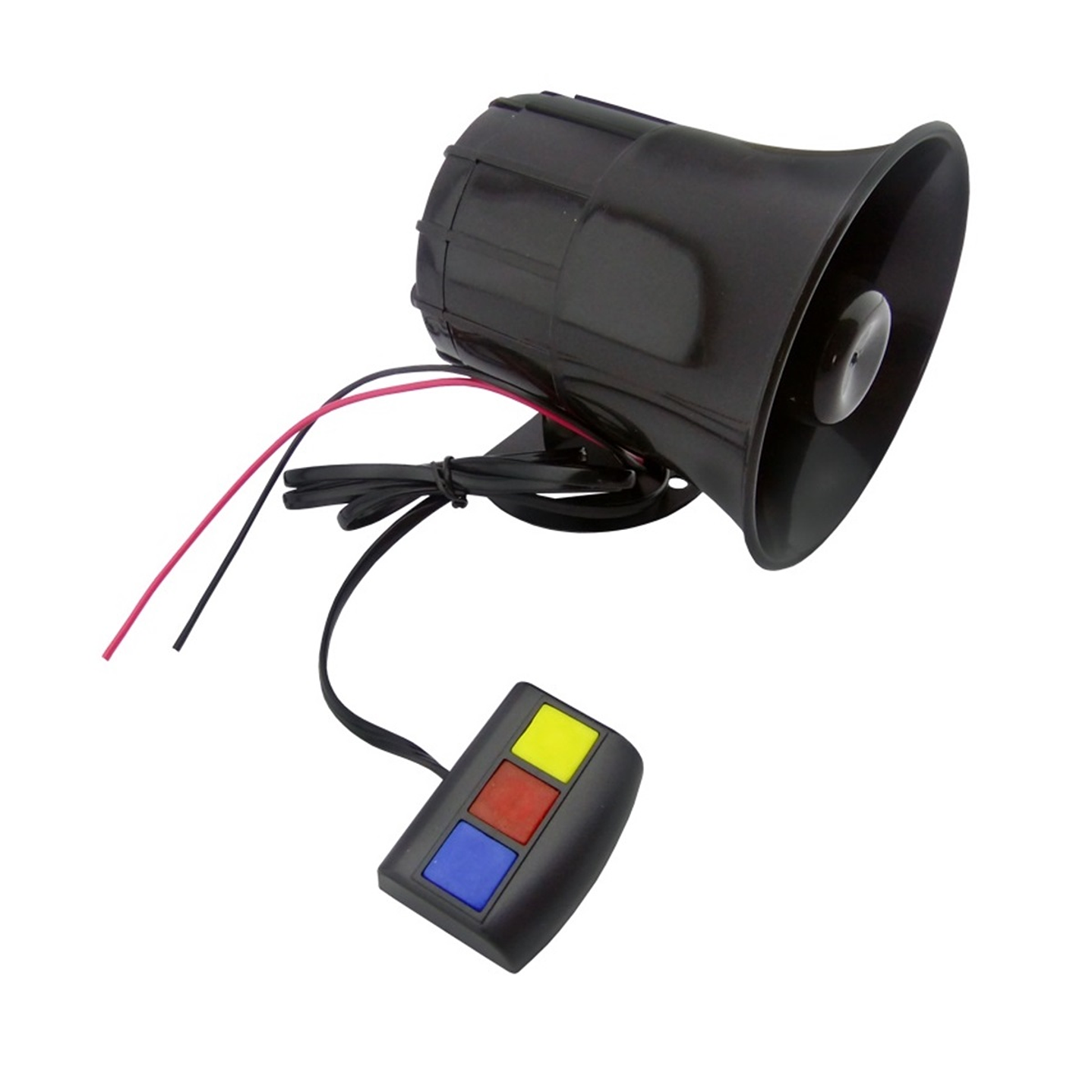 Bocina Sirena Policial Pato 3 Tonos Moto Auto 12v 5