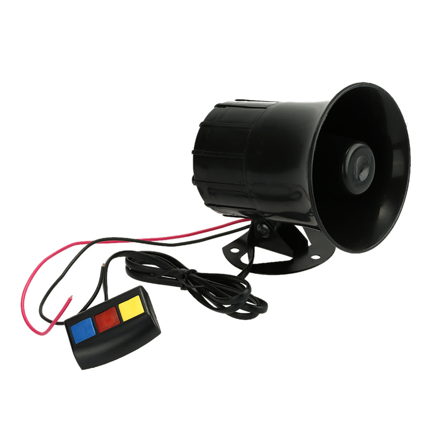 Bocina Sirena Policial Pato 3 Tonos Moto Auto 12v 7