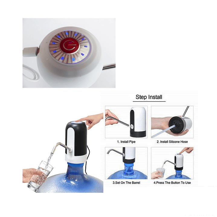 Dispensador De Agua USB Recargable Para Botellones 3