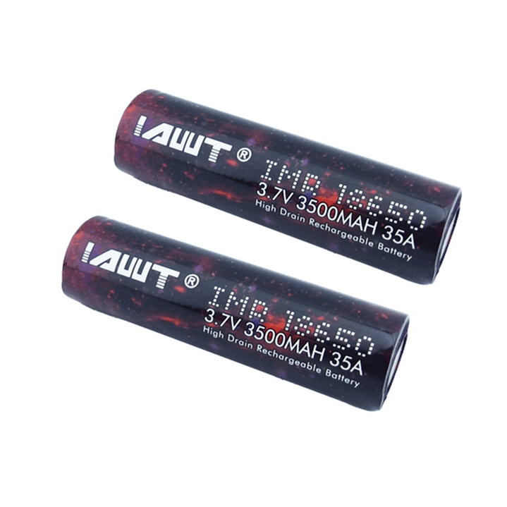 Pack 2 Batería 18650 Awt Recargable 3500mah para Vape 1