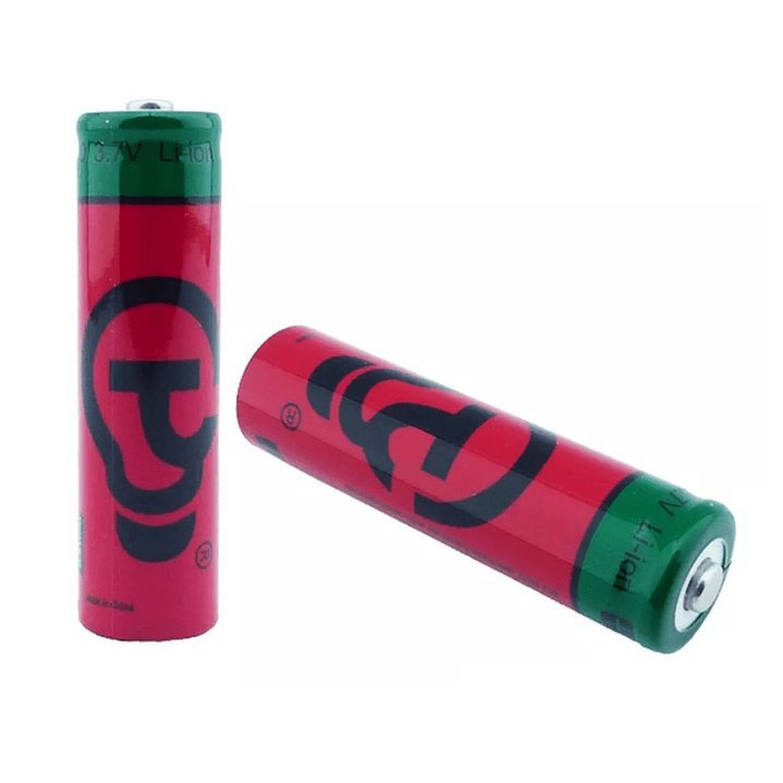 Pack 2 Batería Tomas 18650 Recargable 3.7 V 800mah de Punta 1