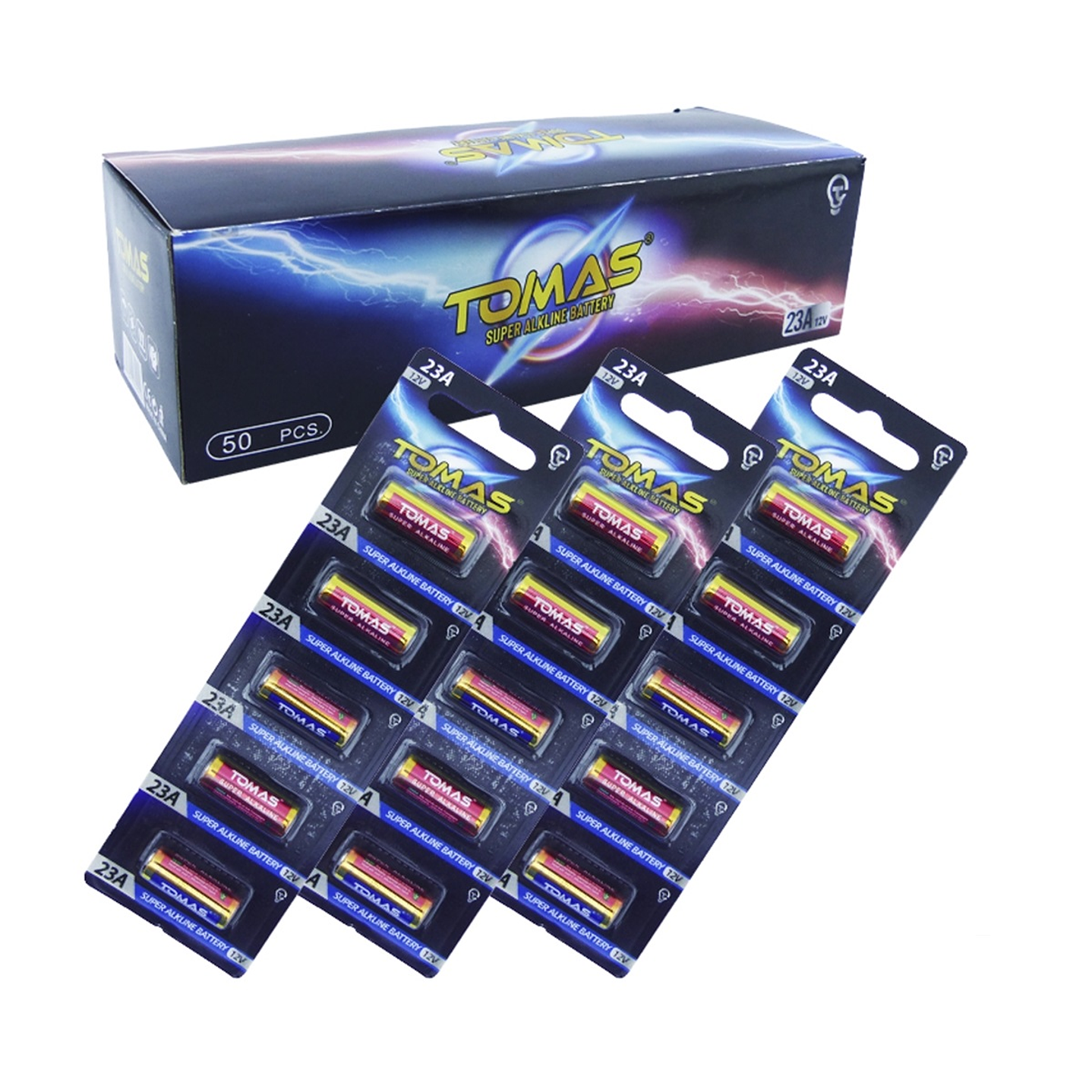 Pack 5 Pilas Tomas 23A 12v Alkaline 2