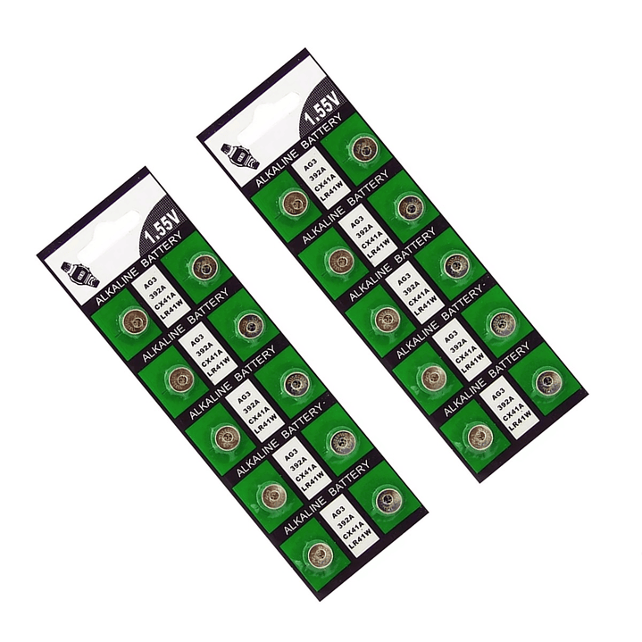 Pack 200 Pilas Ag3 Lr41 1.55v Alcalina Batería 5