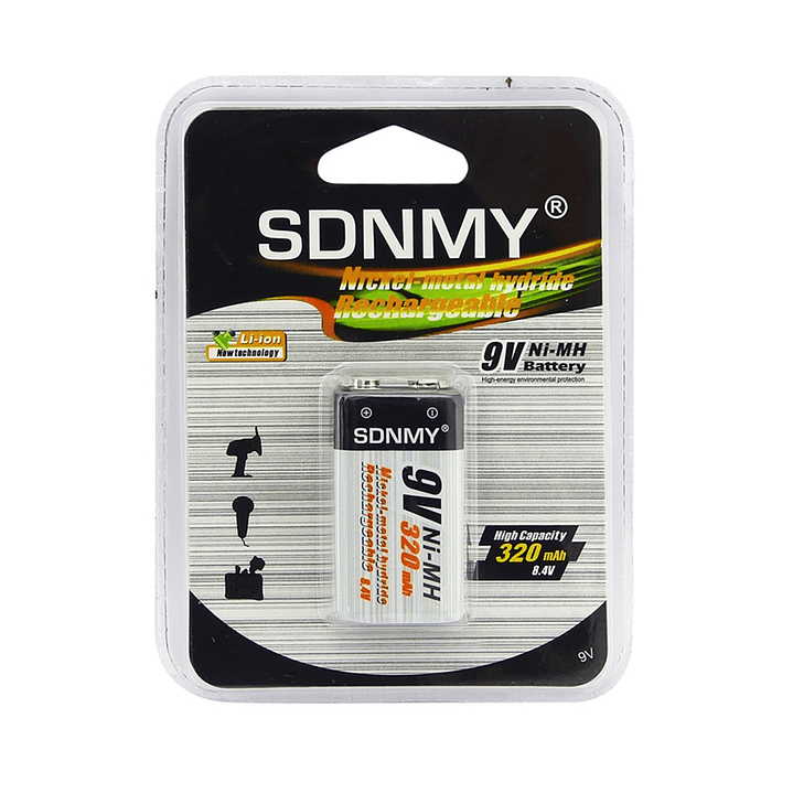 Batería Recargable Sdnmy 9V 320 Mah  2