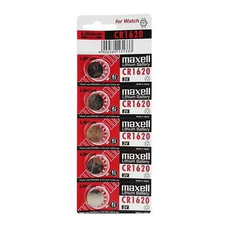 Pack 5 Pilas Maxell Botón Litio Cr1620