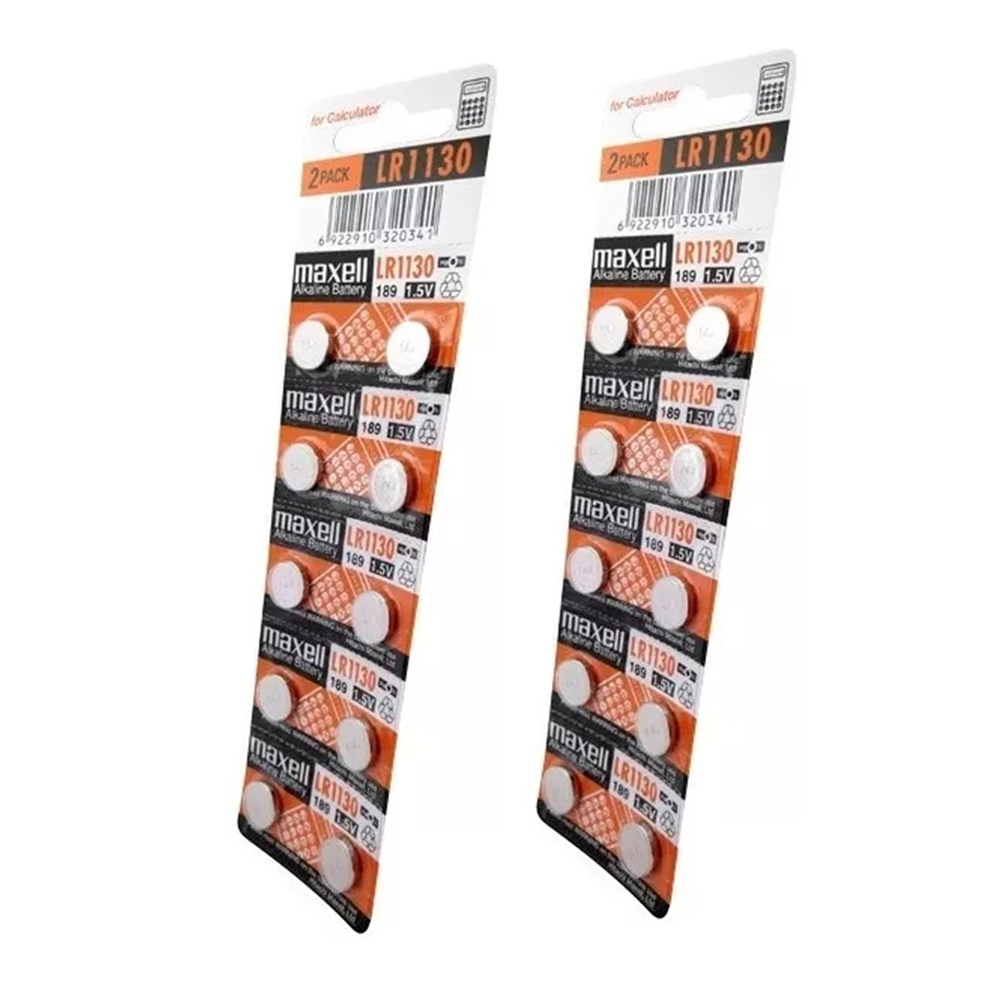 Pack 10 Pilas Maxell Botón Lr1130 AG10 1.5V 4