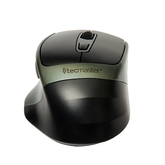 Mouse Tecmaster Dual Bluetooth Recargable Inalámbrico Verde