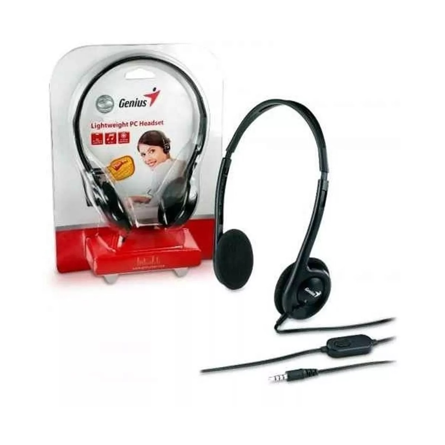 Audífono Genius Hs-m200c con Micrófono Negro 2