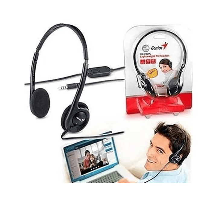 Audífono Genius Hs-m200c con Micrófono Negro 5