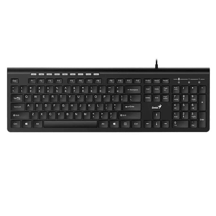 Teclado Genius Slimstar 230ii Usb Cableado Negro 2