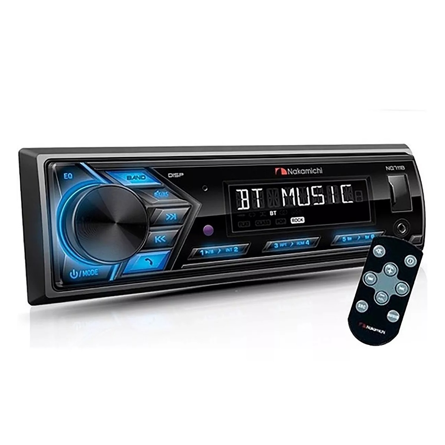 Radio Auto Nakamichi NQ711B Usb y bluetooth Negro 3