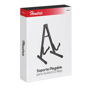 Soporte Plegable para Guitarra y Bajo Hendrix Hx0061 Negro