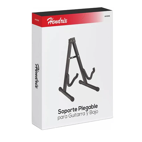 Soporte Plegable para Guitarra y Bajo Hendrix Hx0061 Negro