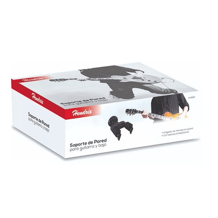 Soporte de Pared para Guitarra y bajo Hendrix Hx0066 Negro 2
