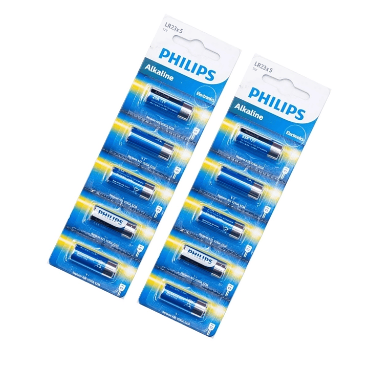 Pack 5 Pilas Philips 23A Lr23 Alcalina Blister 4