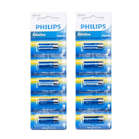Pack 5 Pilas Philips 27A Lr27 Alcalina Blister