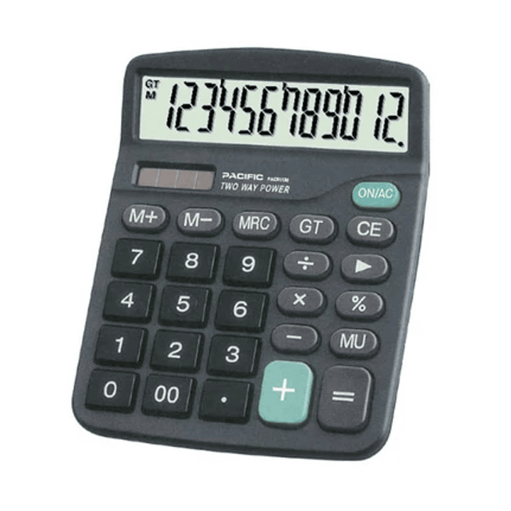 Calculadora Electrónica Pacific 12 Dígitos Pac01120 1