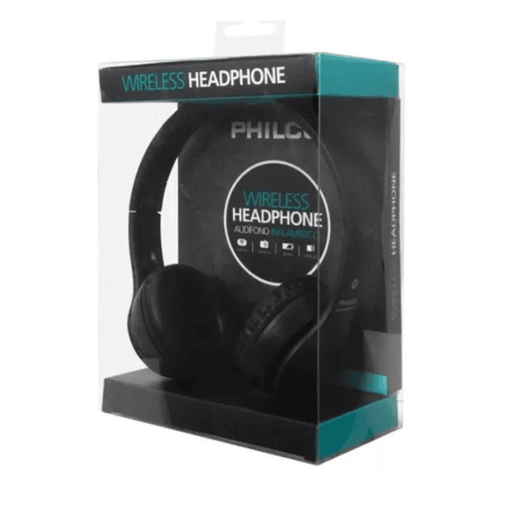 Audífono Philco Inalámbrico Plc623 Plegable Radio Fm Negro 2