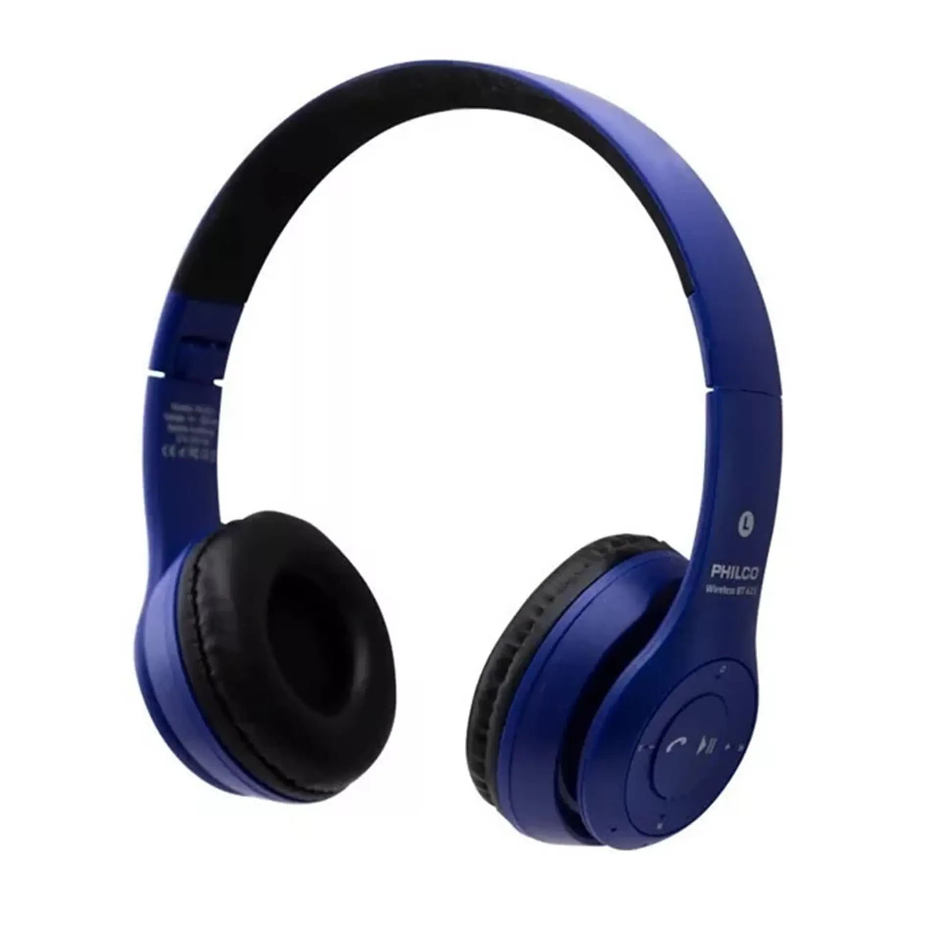 Audífono Philco Inalámbrico Plc623 Plegable Radio Fm Azul 1