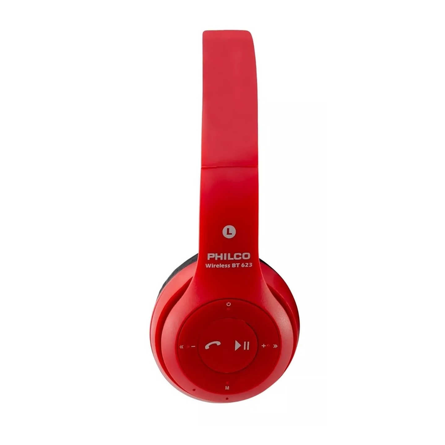 Audífono Philco Inalámbrico Plc623 Plegable Radio Fm Rojo 4