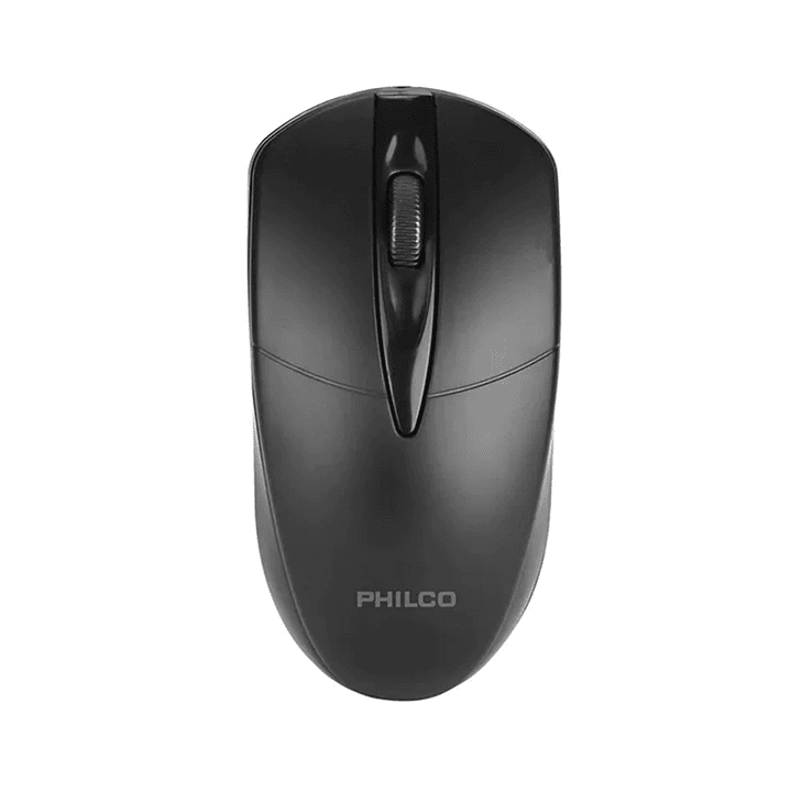 Mouse Óptico Ergonómico Usb Philco 110 Negro 4