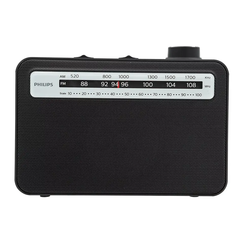 Radio Portátil Clásica Philips Am/fm Corrientes y Pilas 3