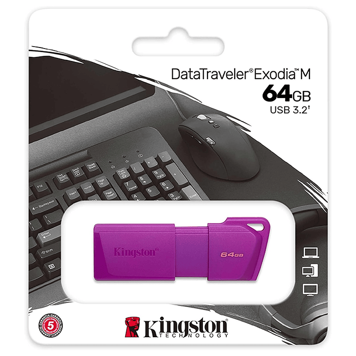 Pendrive DTXM 64gb Usb 3.2 Kingston Morado 1