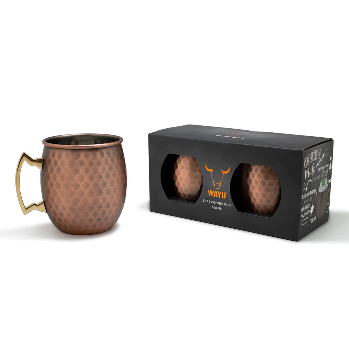 Set de 2 Tazones Mugs Copper Wayu 4