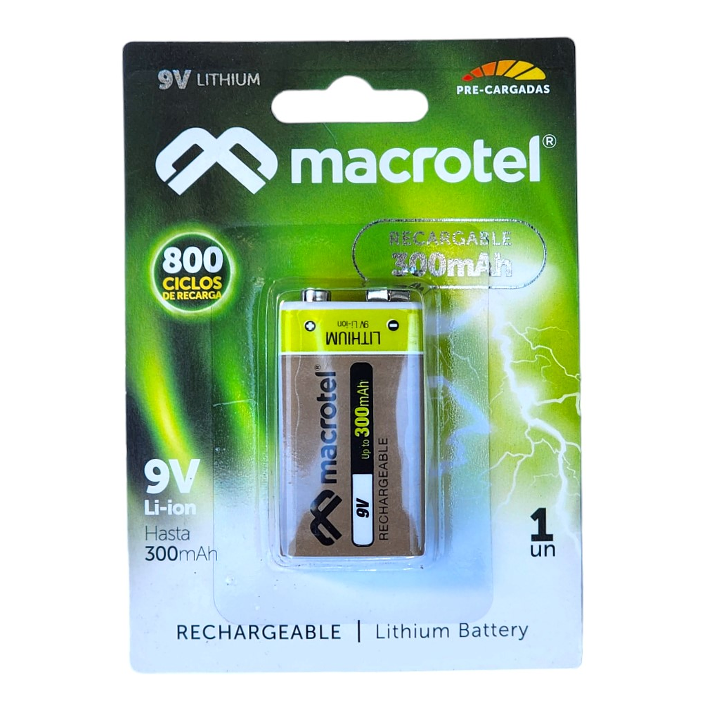 Bateria Recargable 9v 290 Mah Macrotel 1