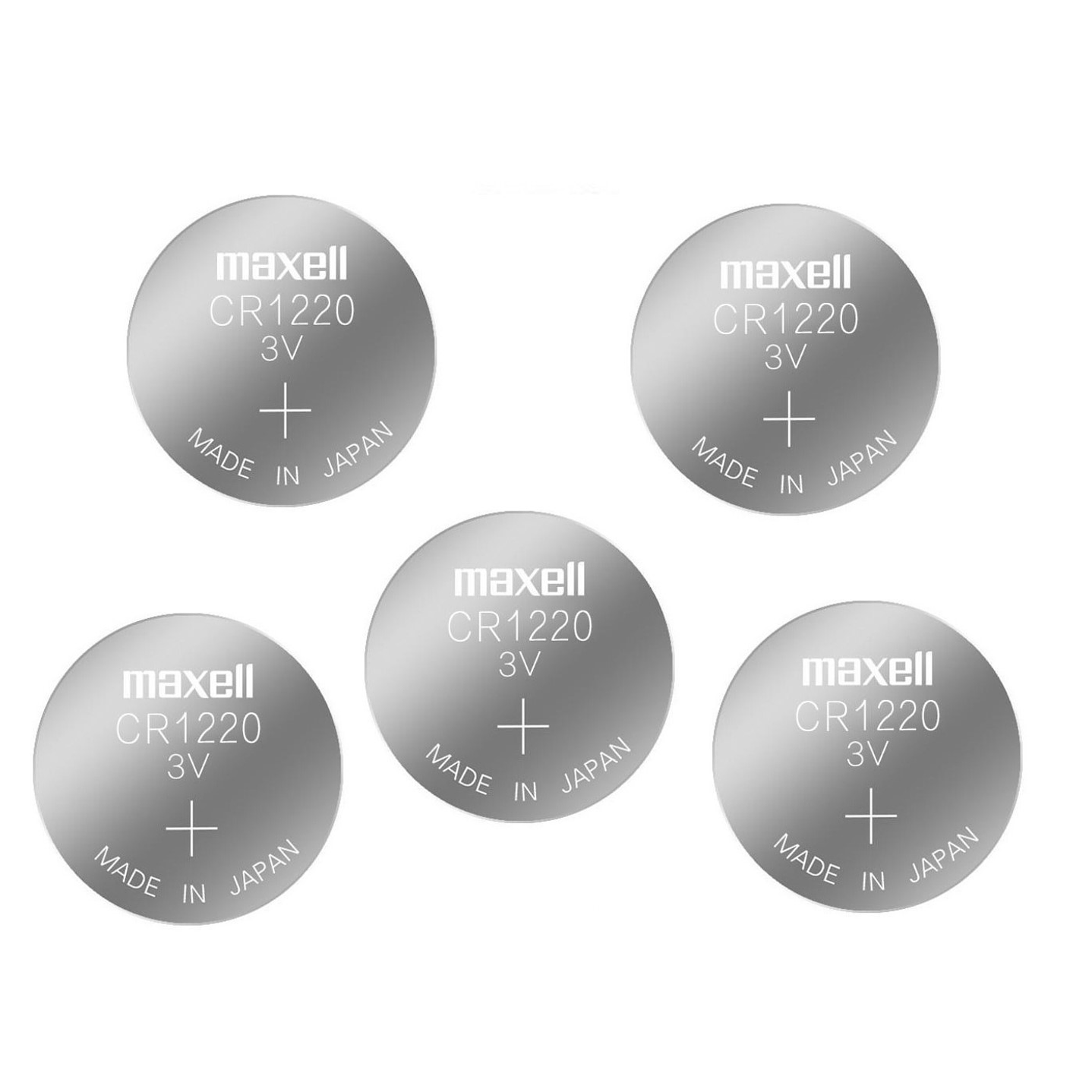 Pack 5 Pilas Maxell Botón Litio Cr1220 3V 3