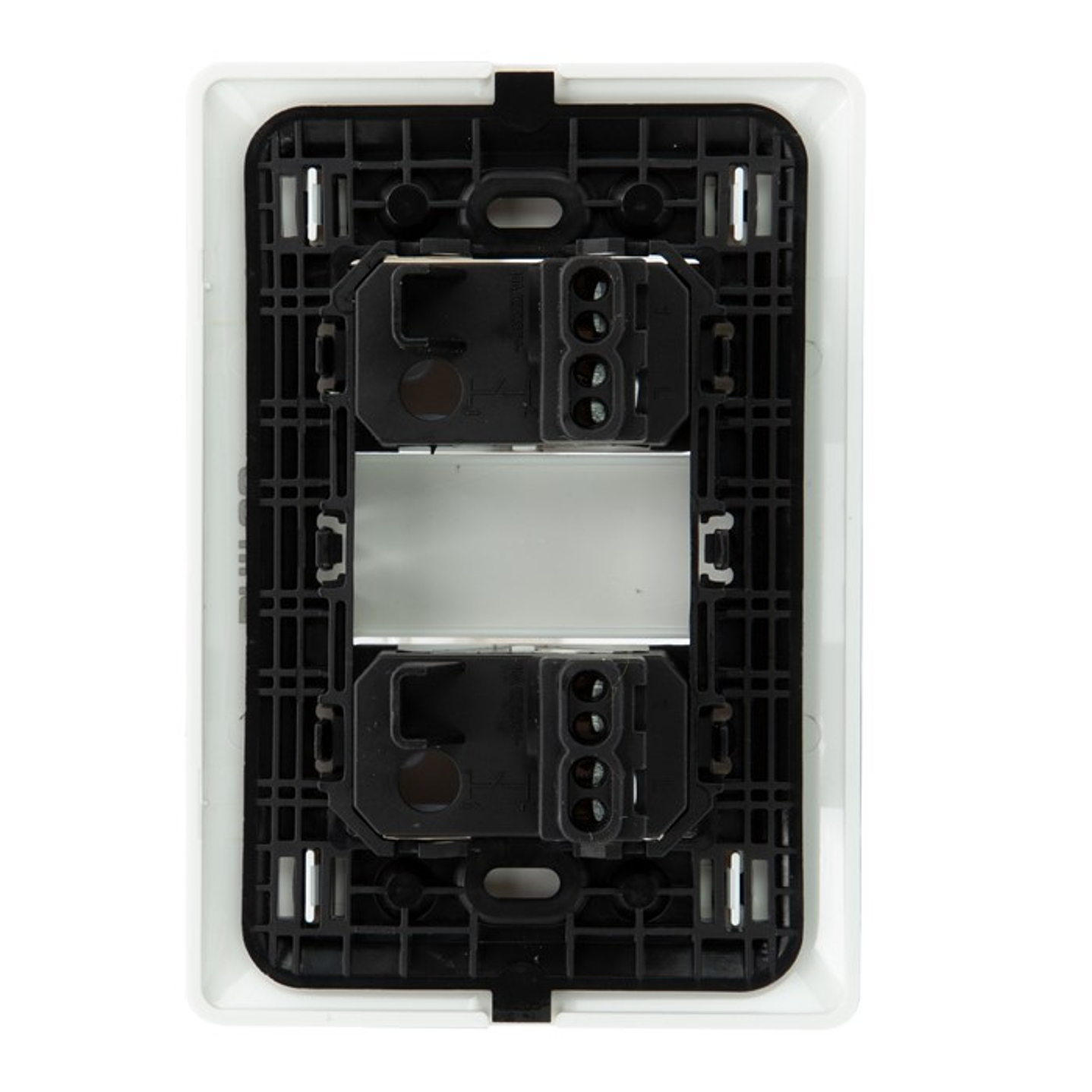 Interruptor Doble Pared Muro 250v 10a Philco Blanco 3