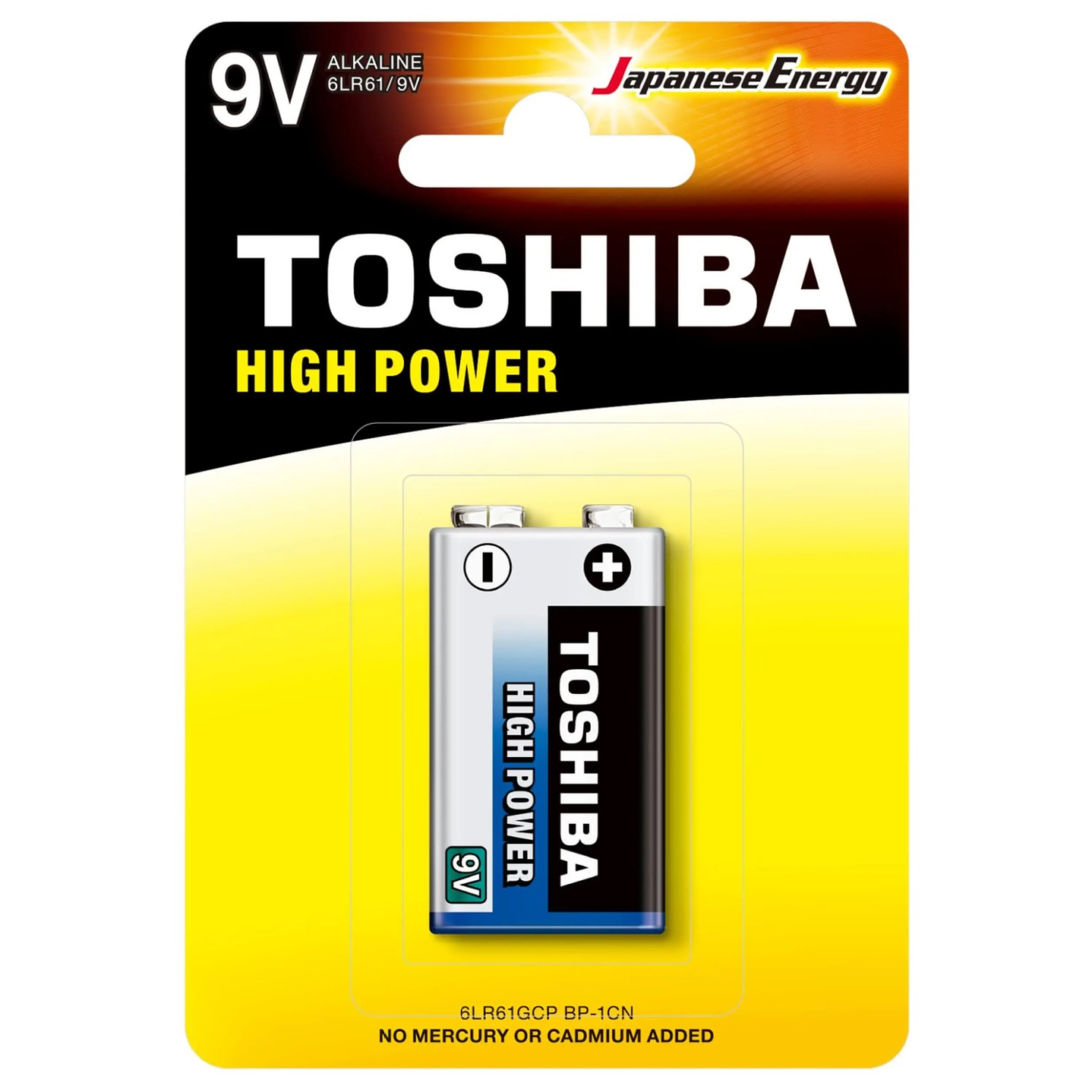 Batería 9V Alcalina Toshiba 6LR61 1