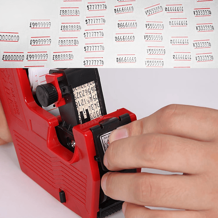 Pistola Etiquetadora De Precios o Código MX5500 8 Dígitos 7