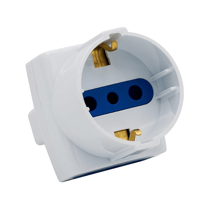 Enchufe Adaptador Schuko Triple Philco 3