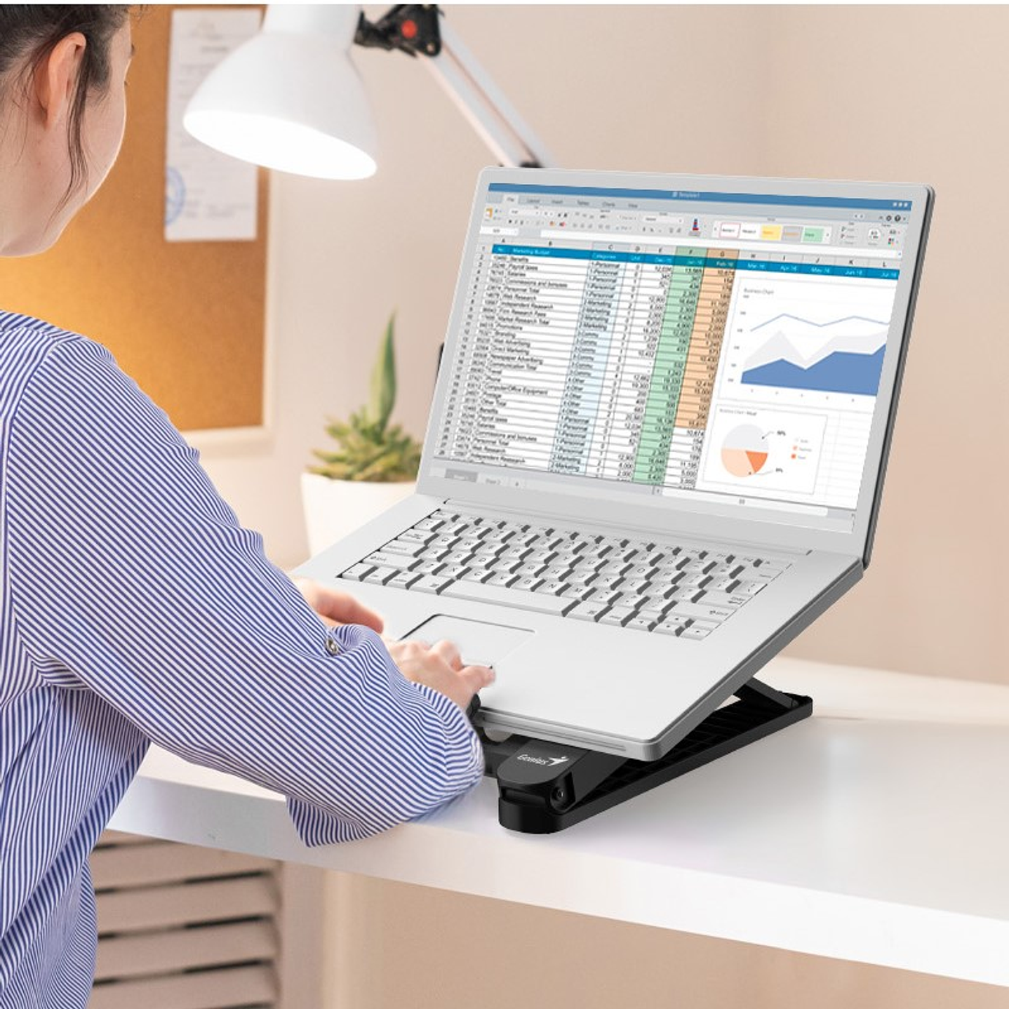 Base Para Notebook Tablet Genius G-stand M200 6 Niveles 4