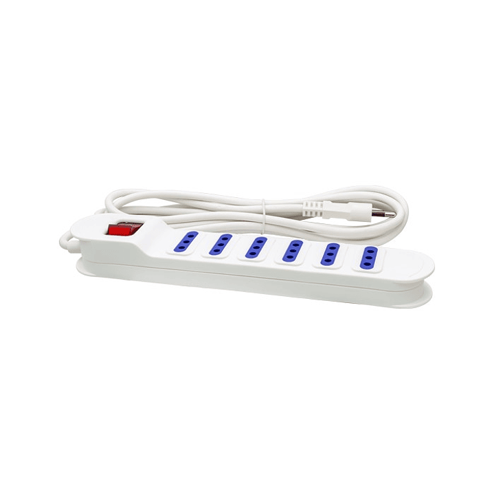 Alargador Eléctrico Philco XT53 3 Mts 6 Pos Blanco 1