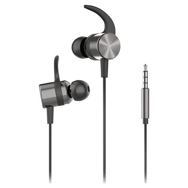 Audifonos HP In-ear con micrófono DHH-3114 Negro Jack 3.5 1